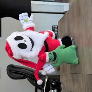 Nightmare Before Christmas Set Singing Dancing Santa Jack Plush And Oogie Boogie